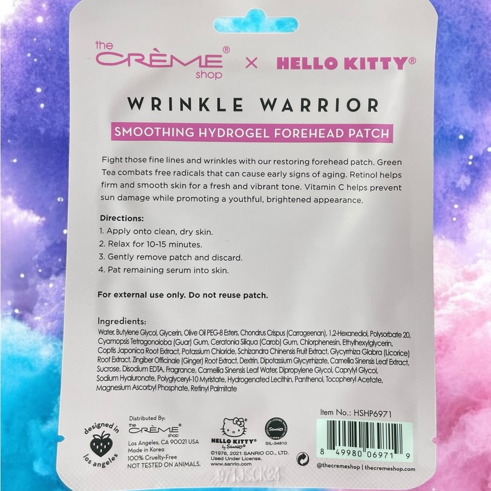 Hello Kitty crème shop wrinkle warrior forehead patch - Picture 2 of 2